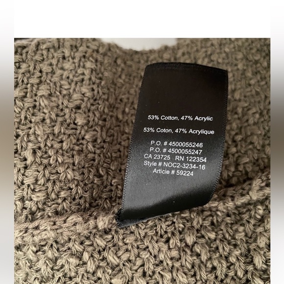 ARITZIA Talula Dark Olive Green Textured Knit Open Cardigan, Size Medium - Picture 4 of 8